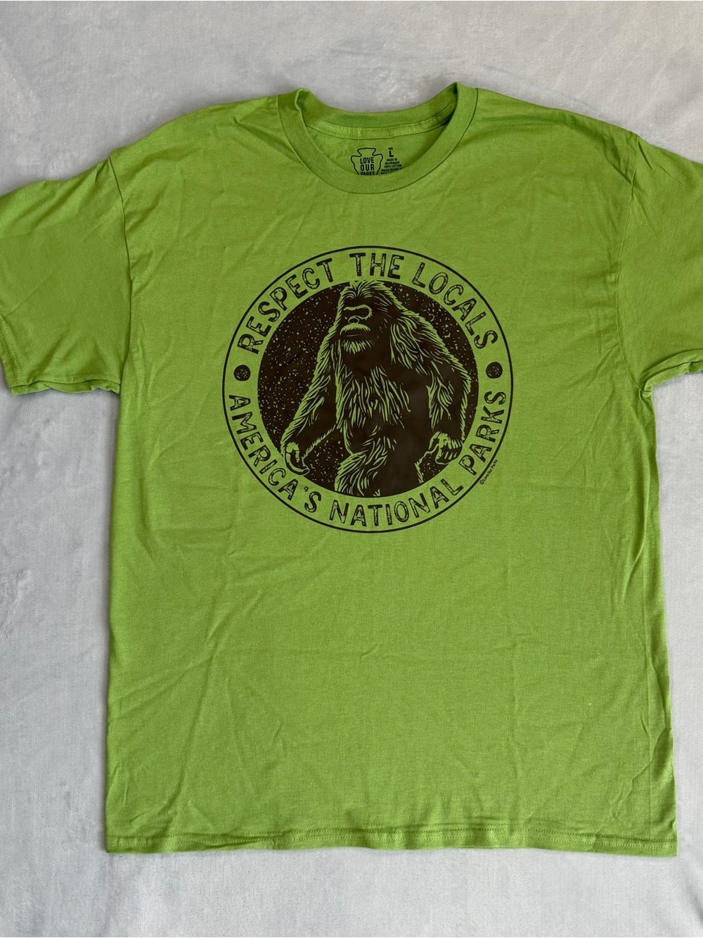 Respect The Locals Graphic Tee - Lime Green -